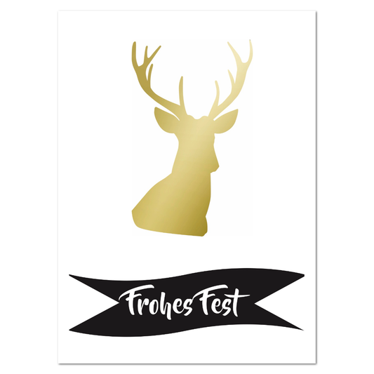 Postkarte "Hirsch"