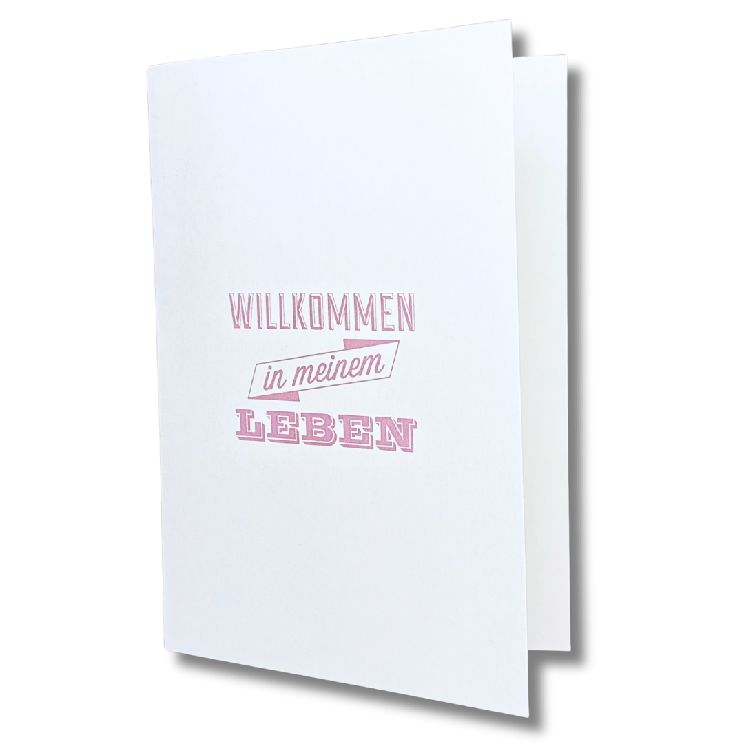 Grusskarte "Willkommen in meinem Leben" Rabenmütter Verlag