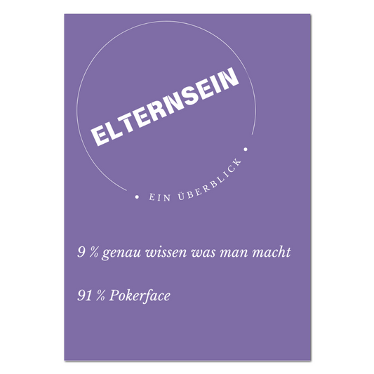 Postkarte "Eltern sein - ein Überblick" | Rabenmütter Verlag