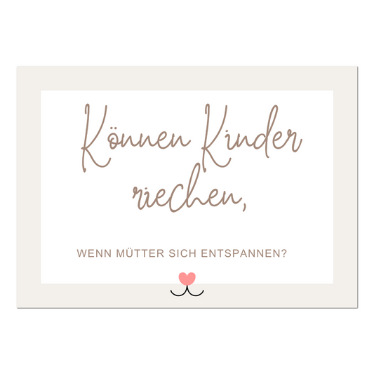 Postkarte "Können Kinder reichen...?" | Rabenmütter Verlag