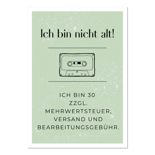 Postkarte "Ich bin nicht alt" | Rabenmütter Verlag