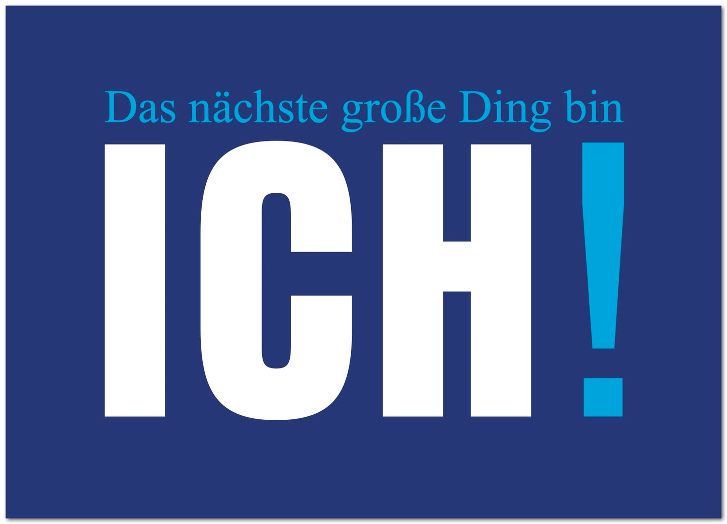 Postkarte "Ich"