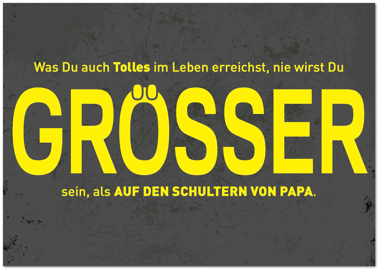 Postkarte "Auf Papas Schultern"