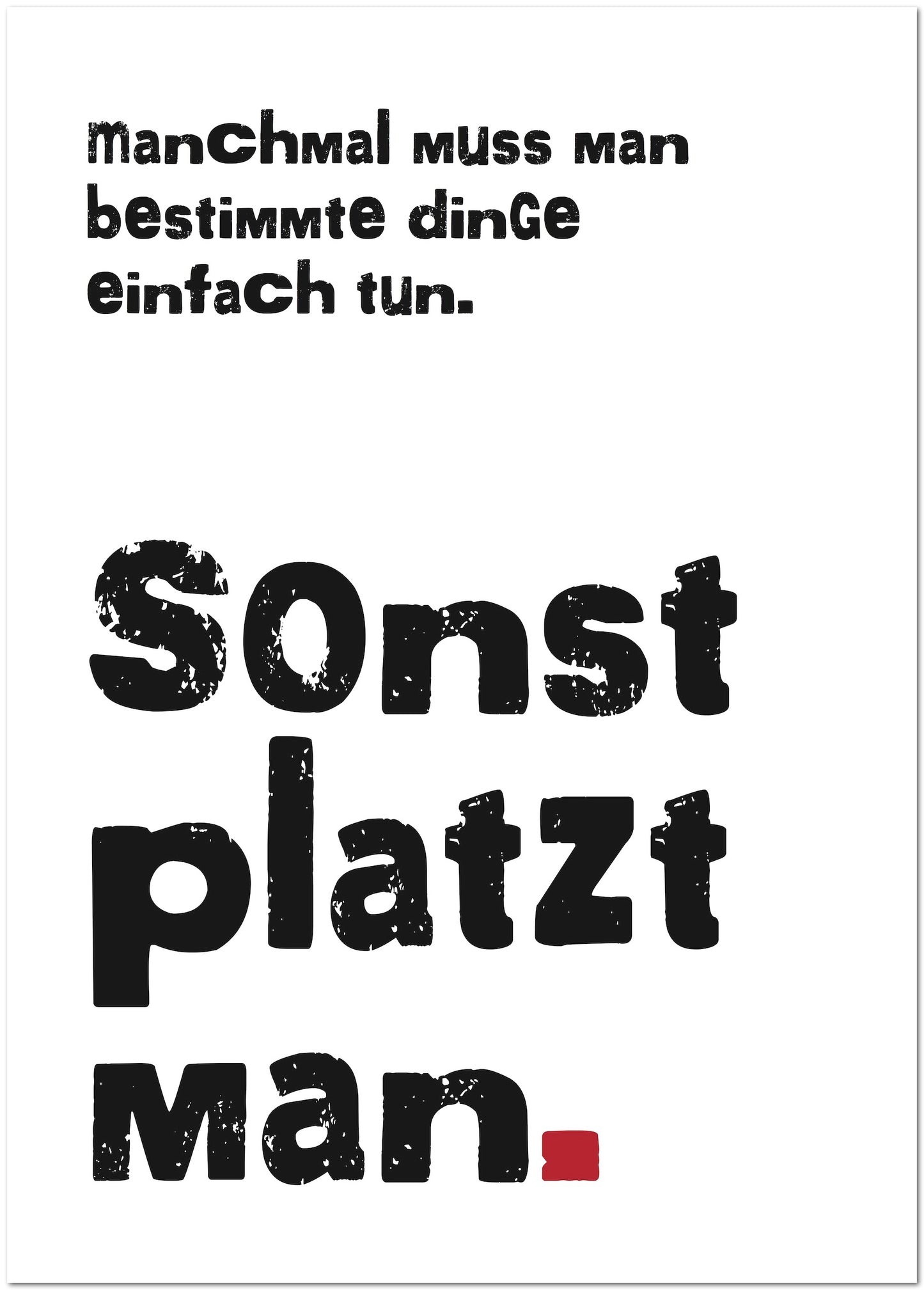 Postkarte "Dinge die man tun muss"