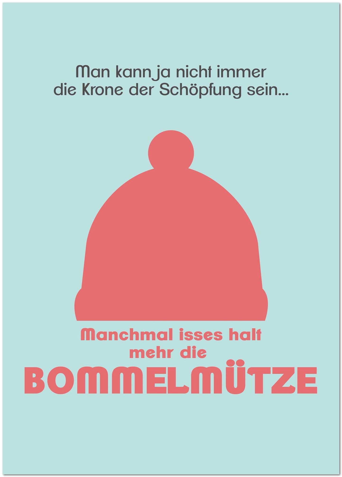 Postkarte "Bommelmütze"