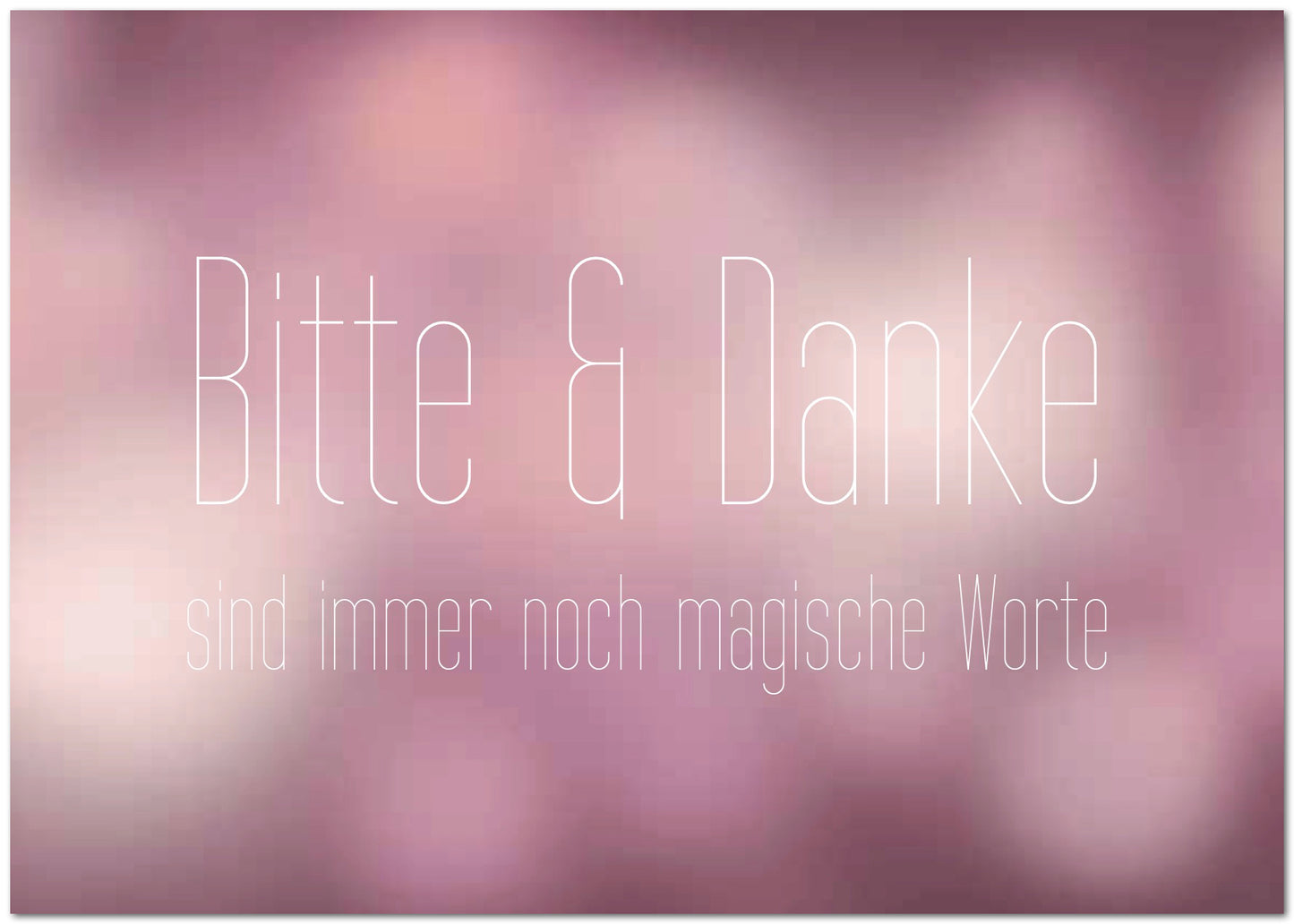 Postkarte "Bitte & Danke"