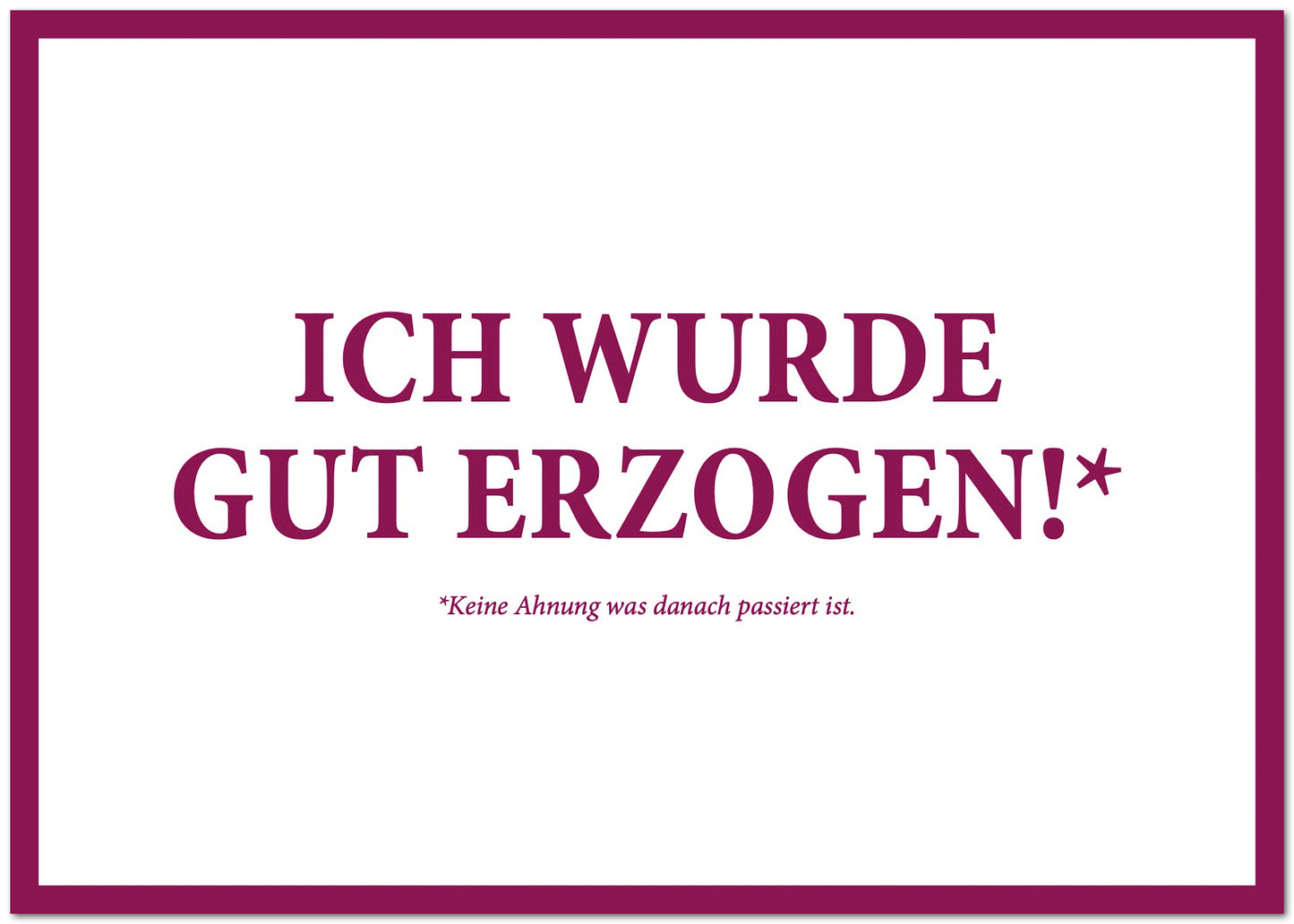 Postkarte "Gut erzogen"