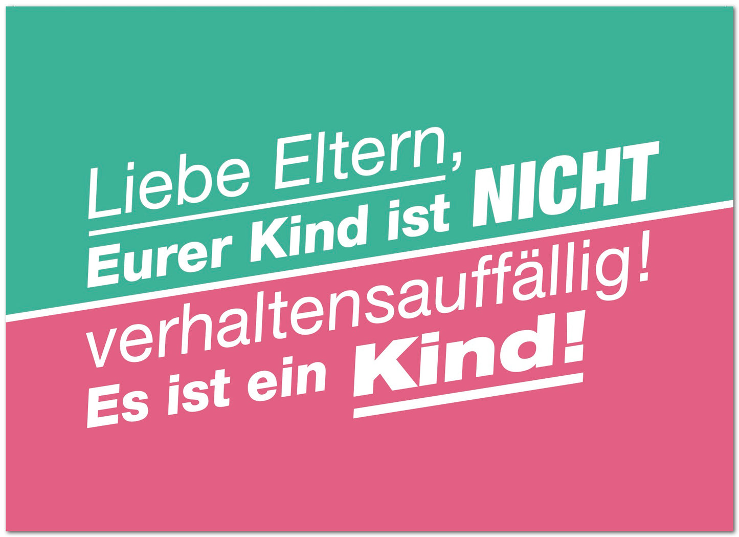 Postkarte "Verhaltensauffällig"