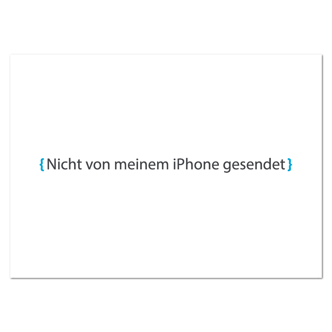 Postkarte "iPhone"