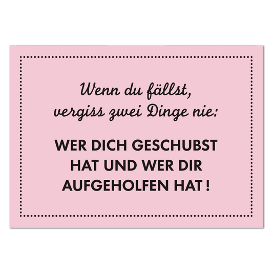 Postkarte "Vergiß nie"