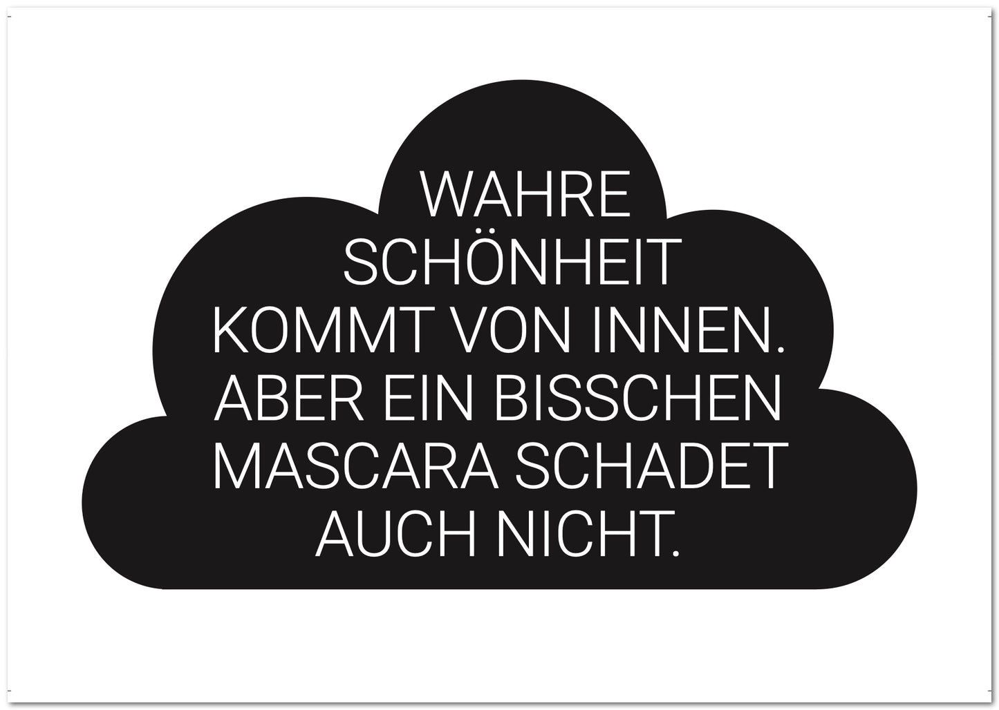 Postkarte "Mascara"