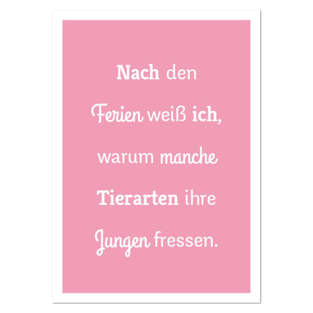 Postkarte "Ferien"