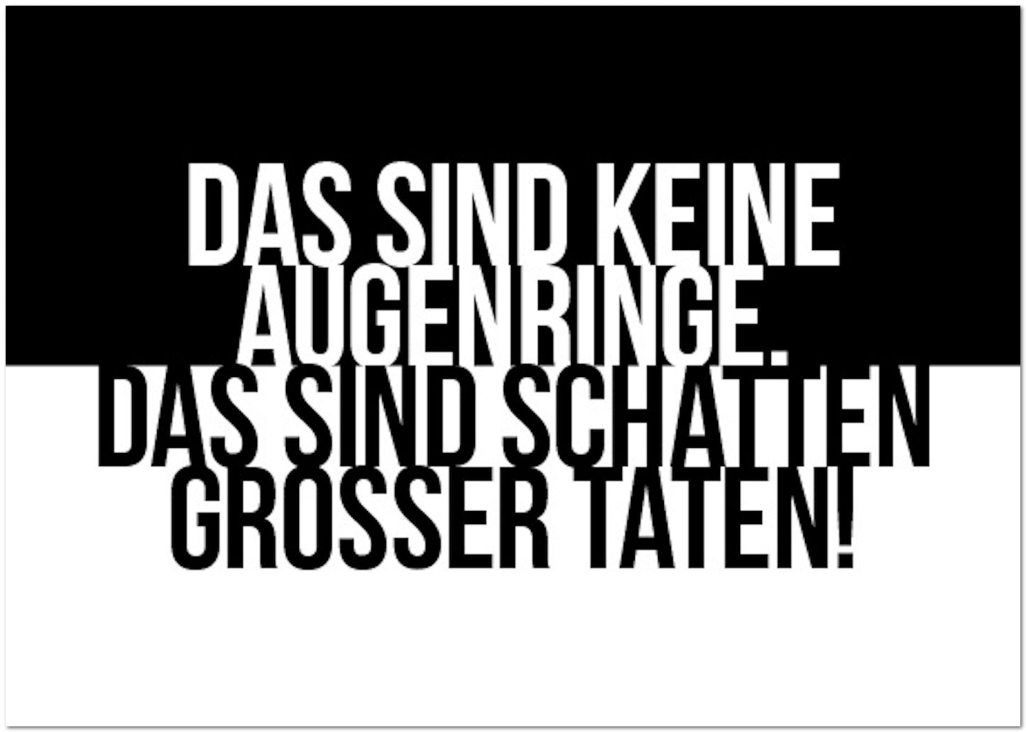 Postkarte "Augenringe"