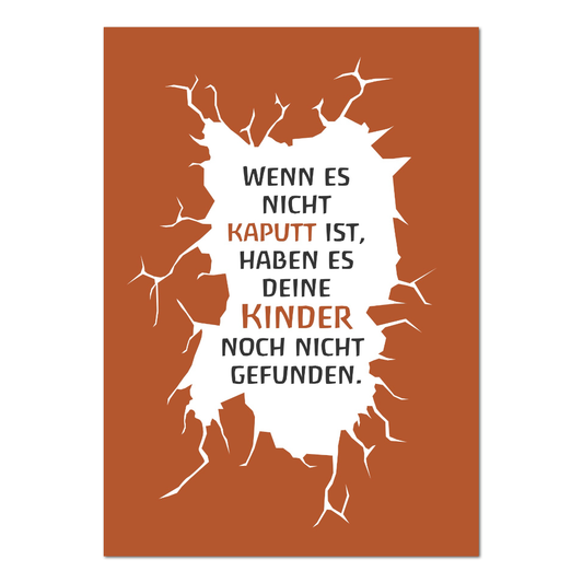 Postkarte "Noch nicht kaputt"