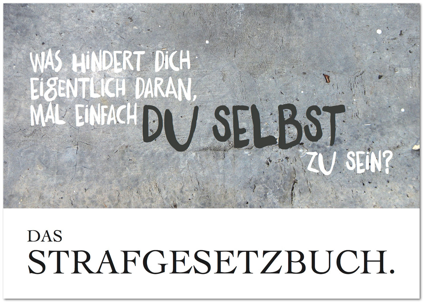 Postkarte "Strafgesetzbuch"