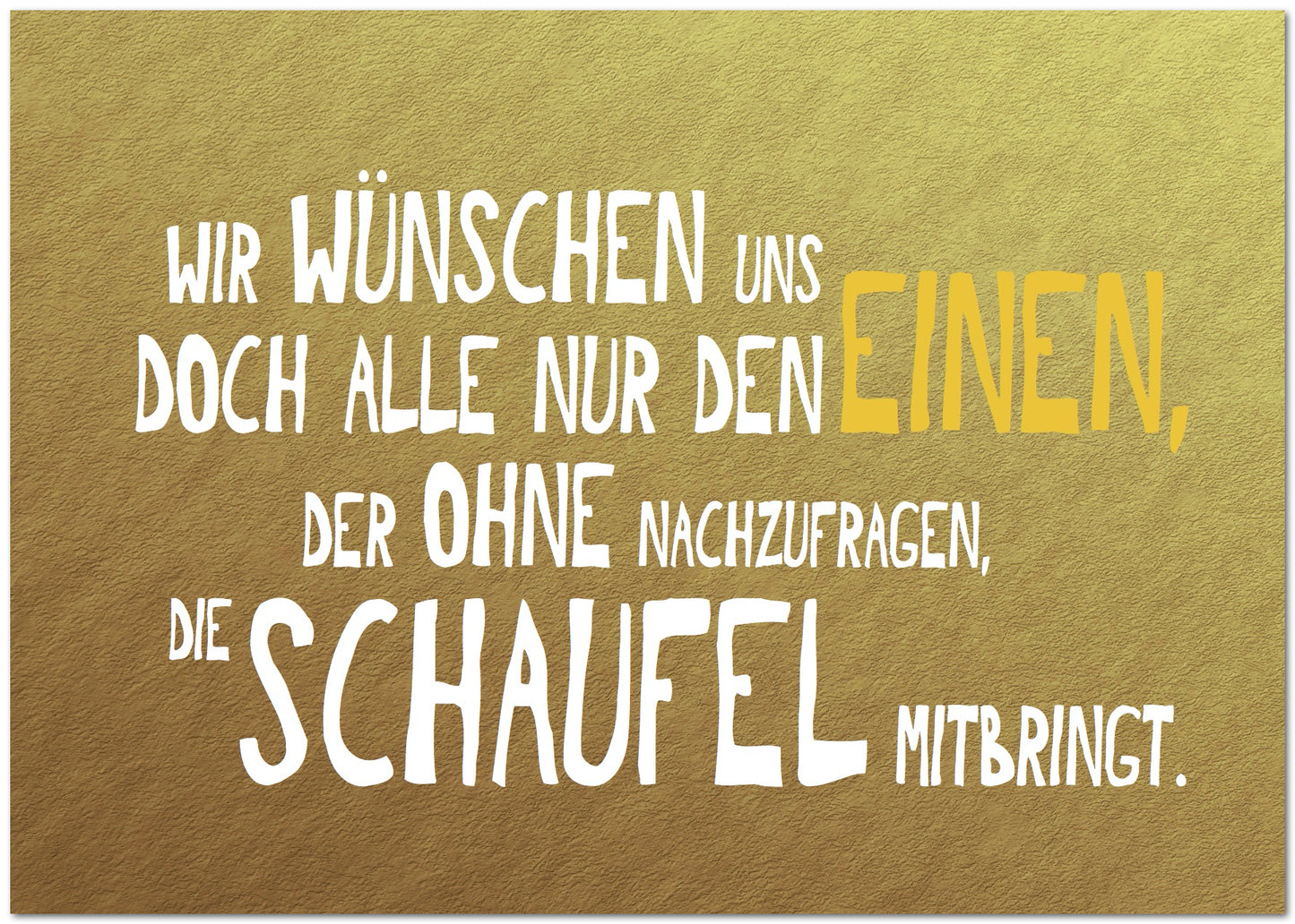 Postkarte "Schaufel"