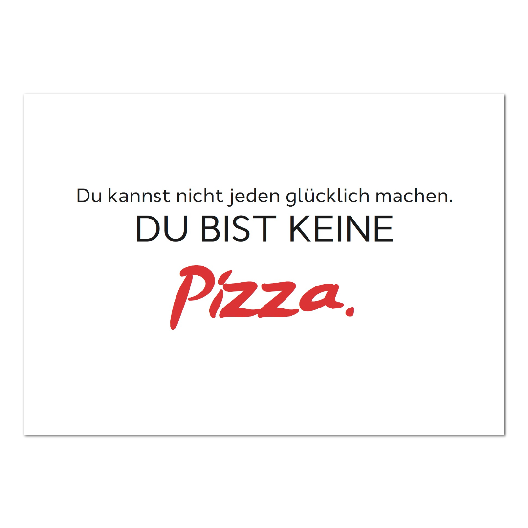 Postkarte "Pizza"