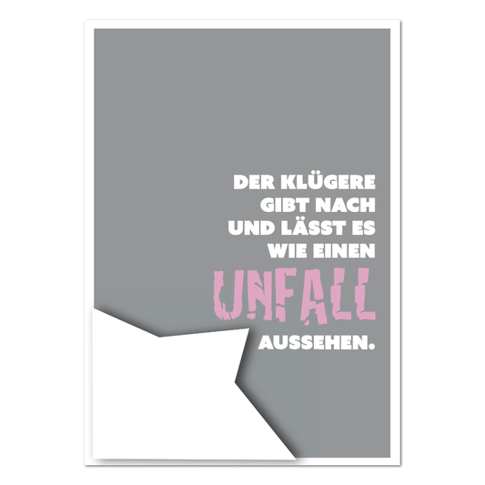 Postkarte "Unfall"