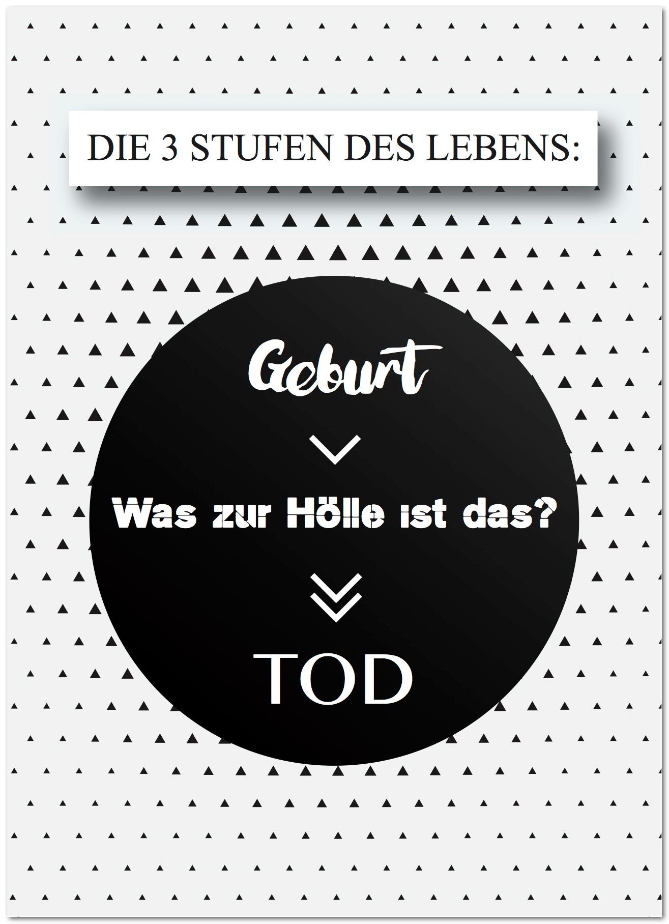 Postkarte "Drei Stufen des Lebens"