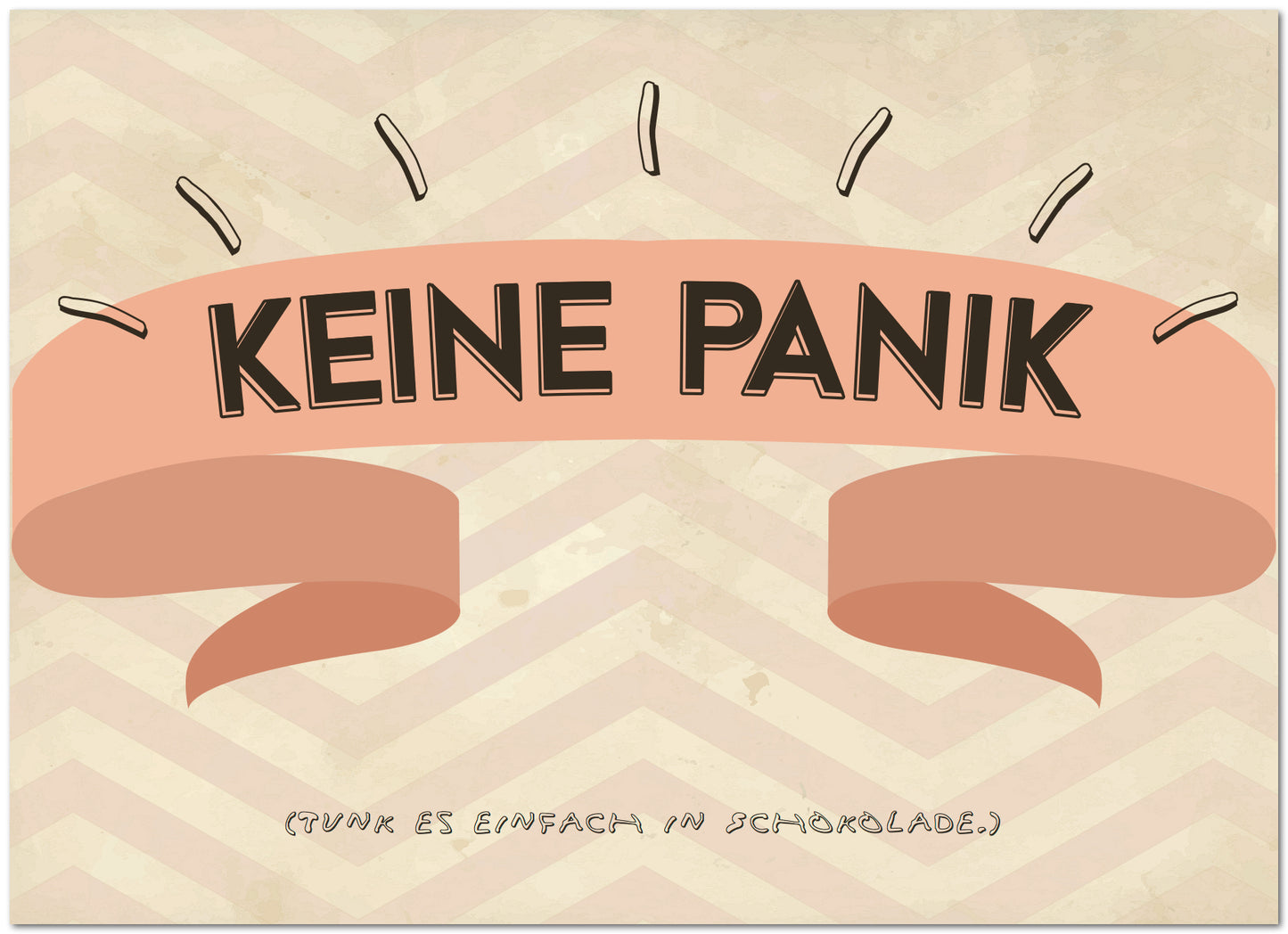 Postkarte "Keine Panik"
