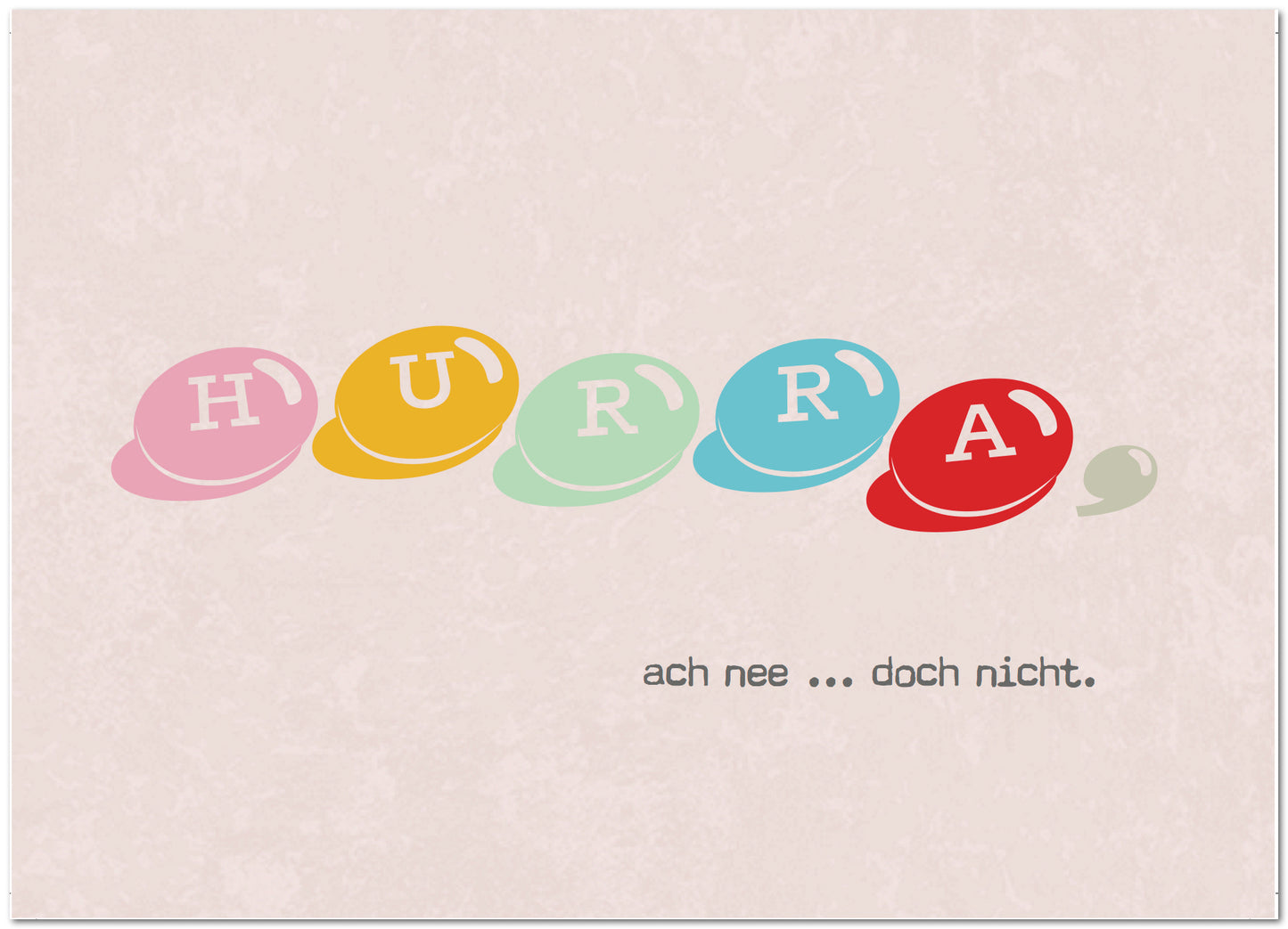 Postkarte "Hurra"