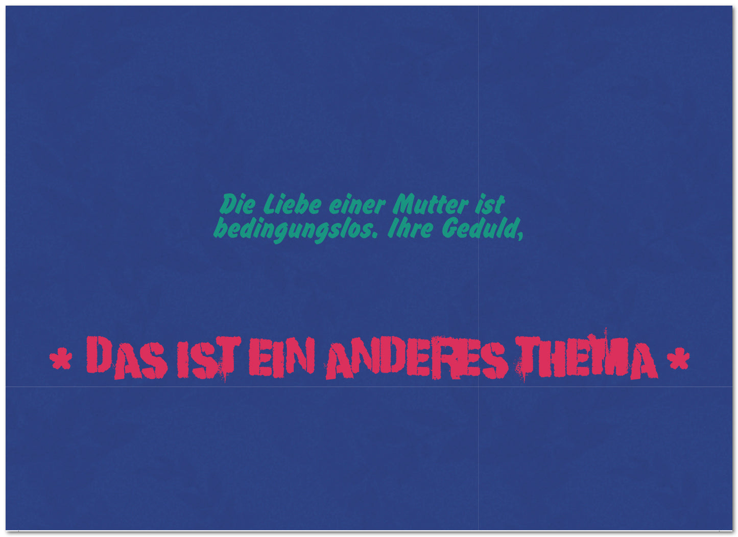 Postkarte "Mutterliebe"