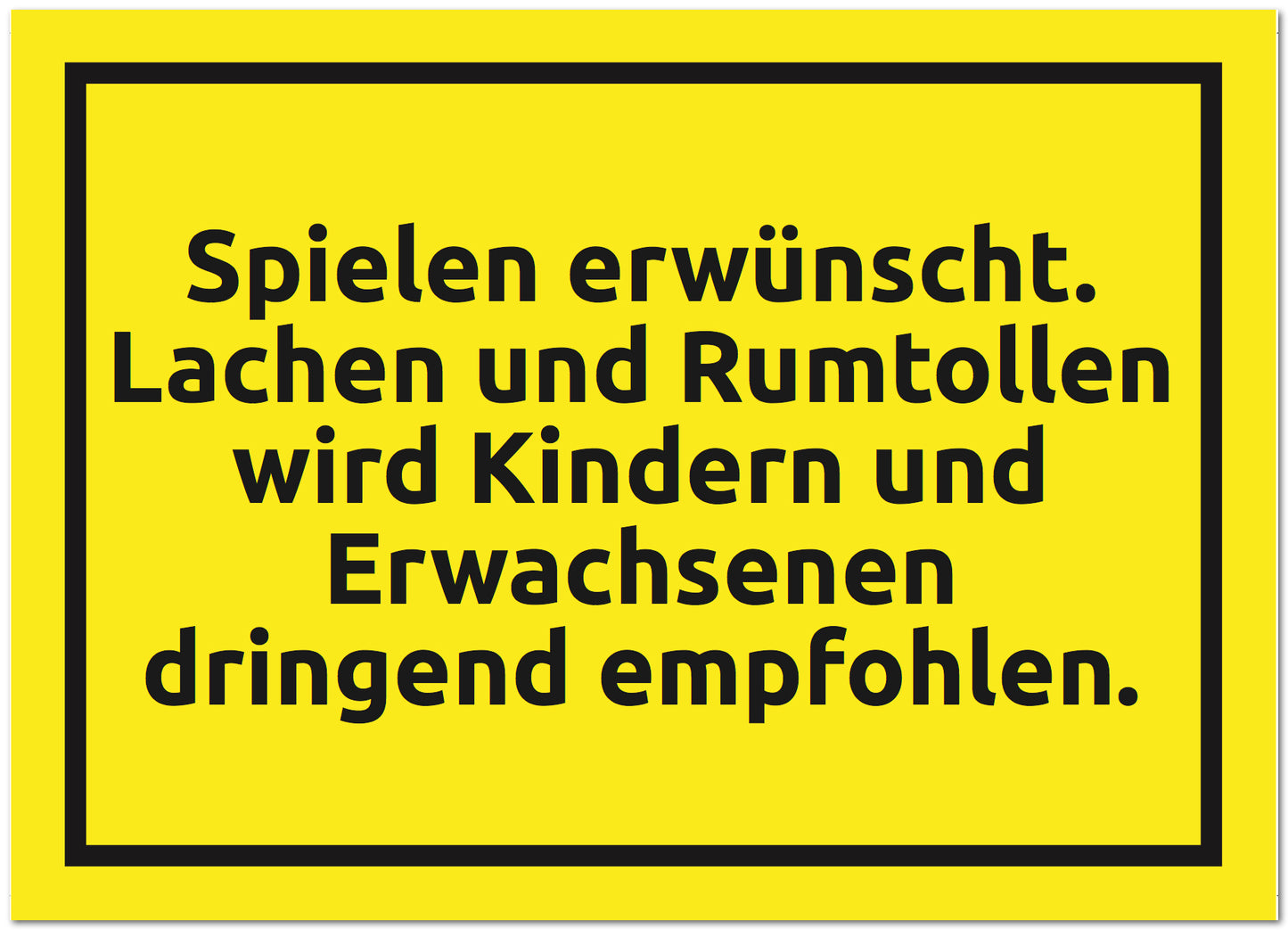 Postkarte "Spielen erwünscht"