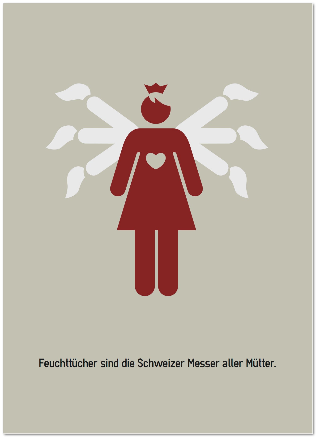 Postkarte "Feuchttücher"