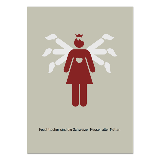 Postkarte "Feuchttücher"