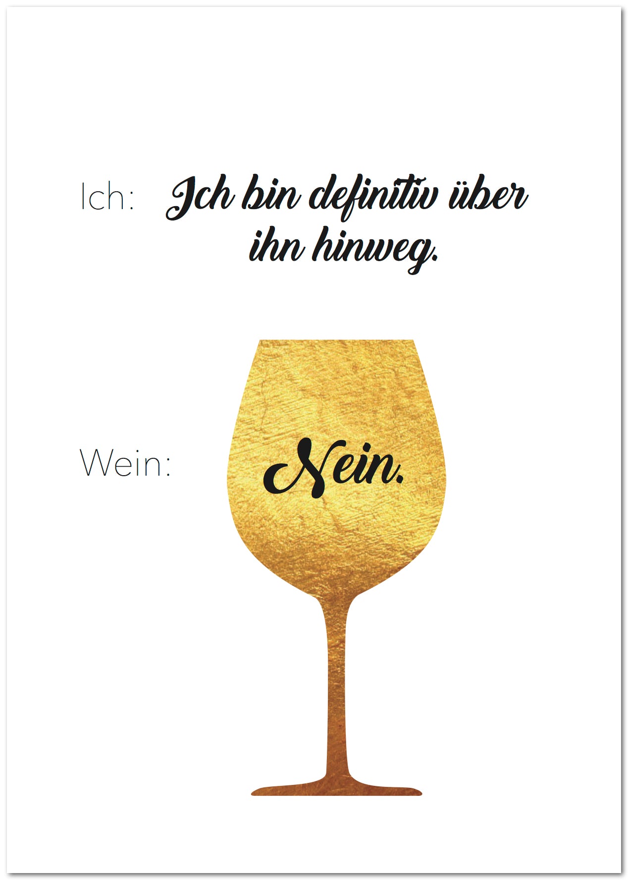 Postkarte "Wein"
