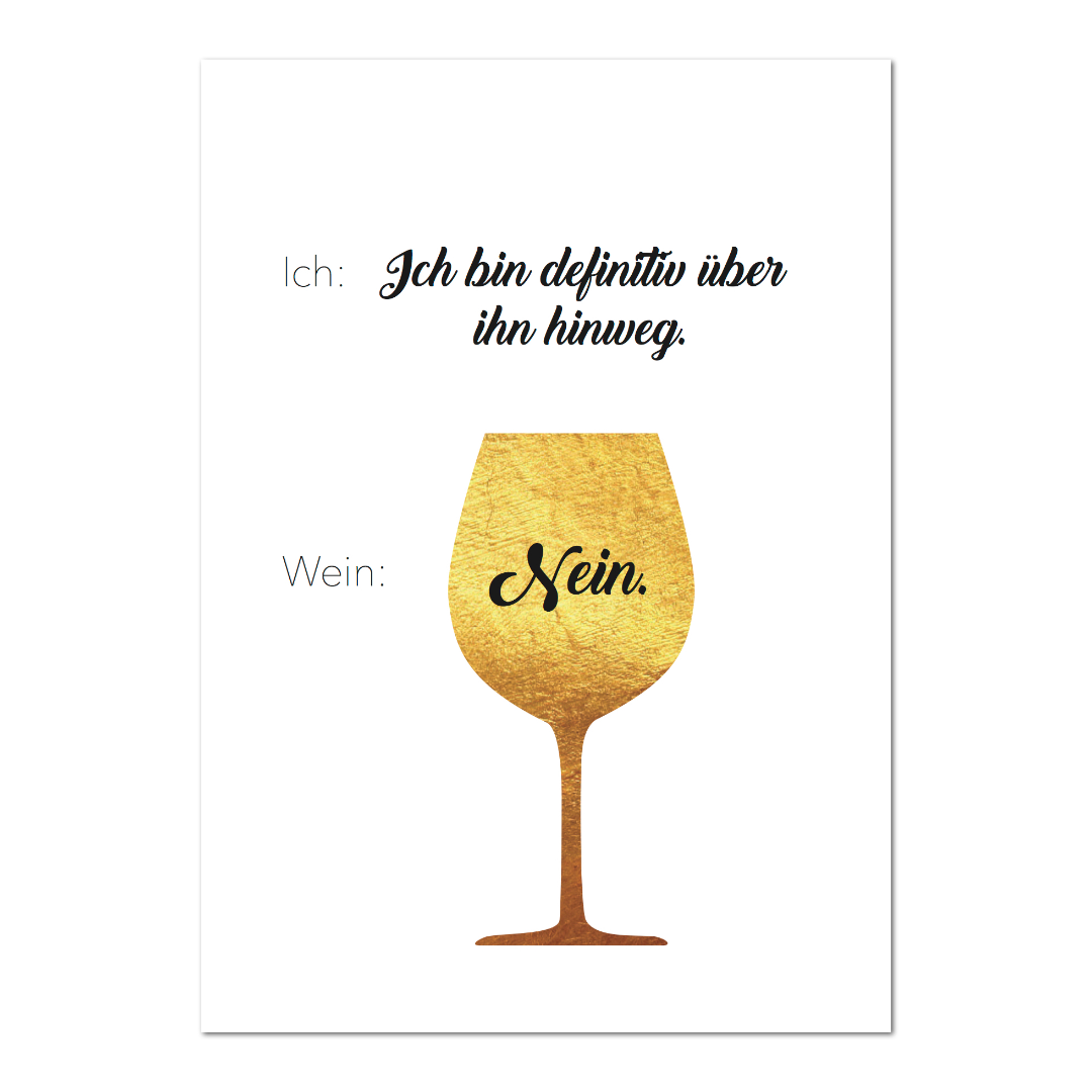 Postkarte "Wein"