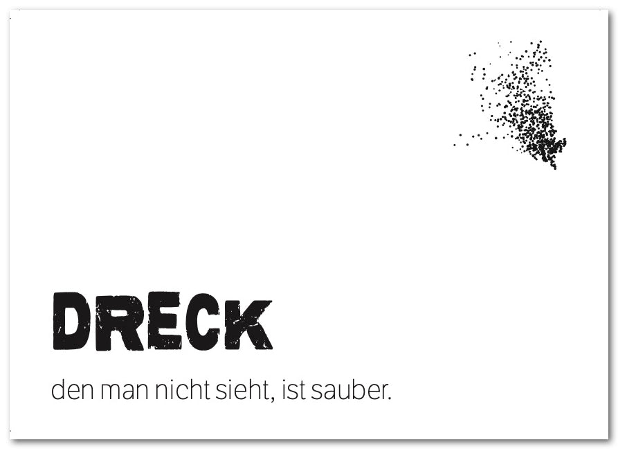 Postkarte "Dreck"