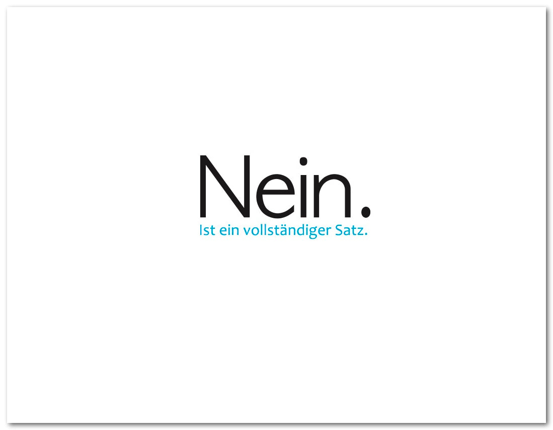 Postkarte "NEIN"