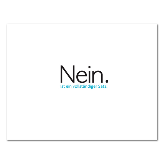 Postkarte "NEIN"