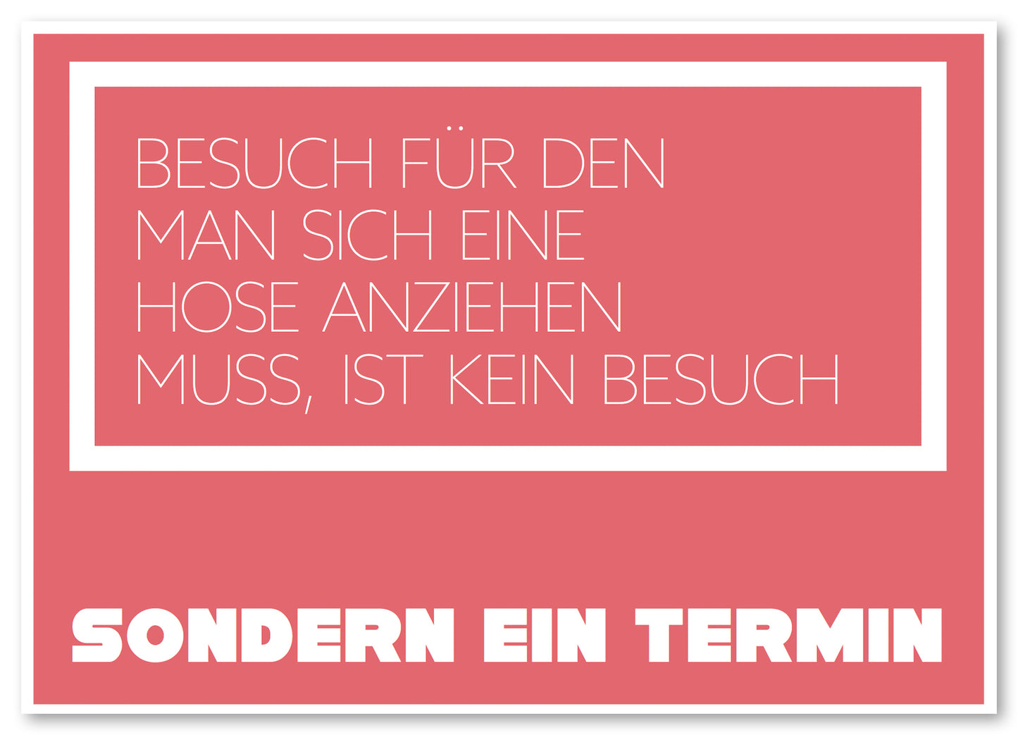 Postkarte "Termin"