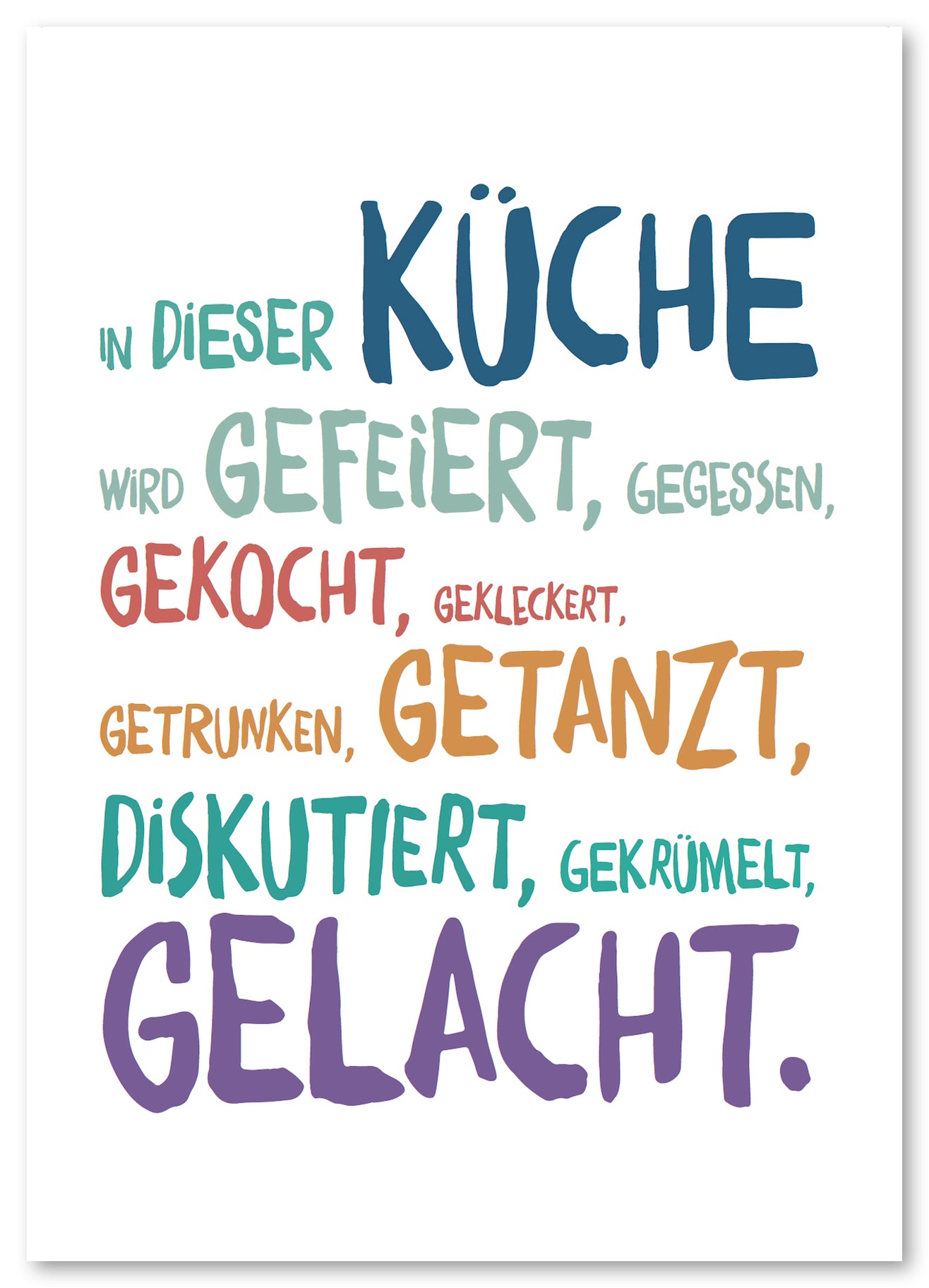 Postkarte "Küche"