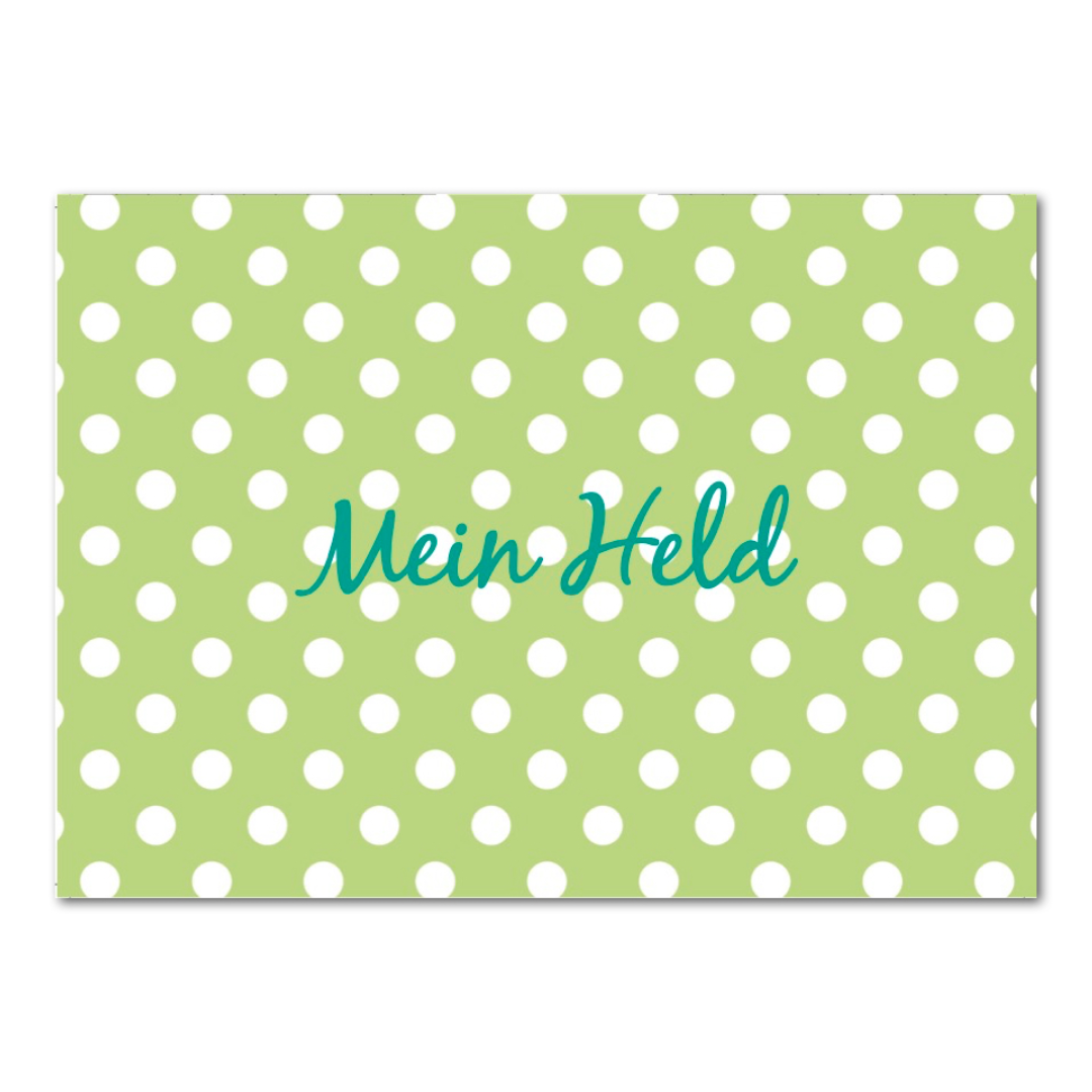 Postkarte "Mein Held"