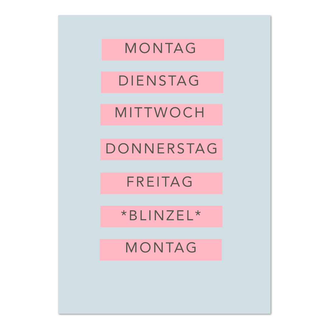 Postkarte "Wochenende"
