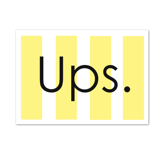 Postkarte "Ups"