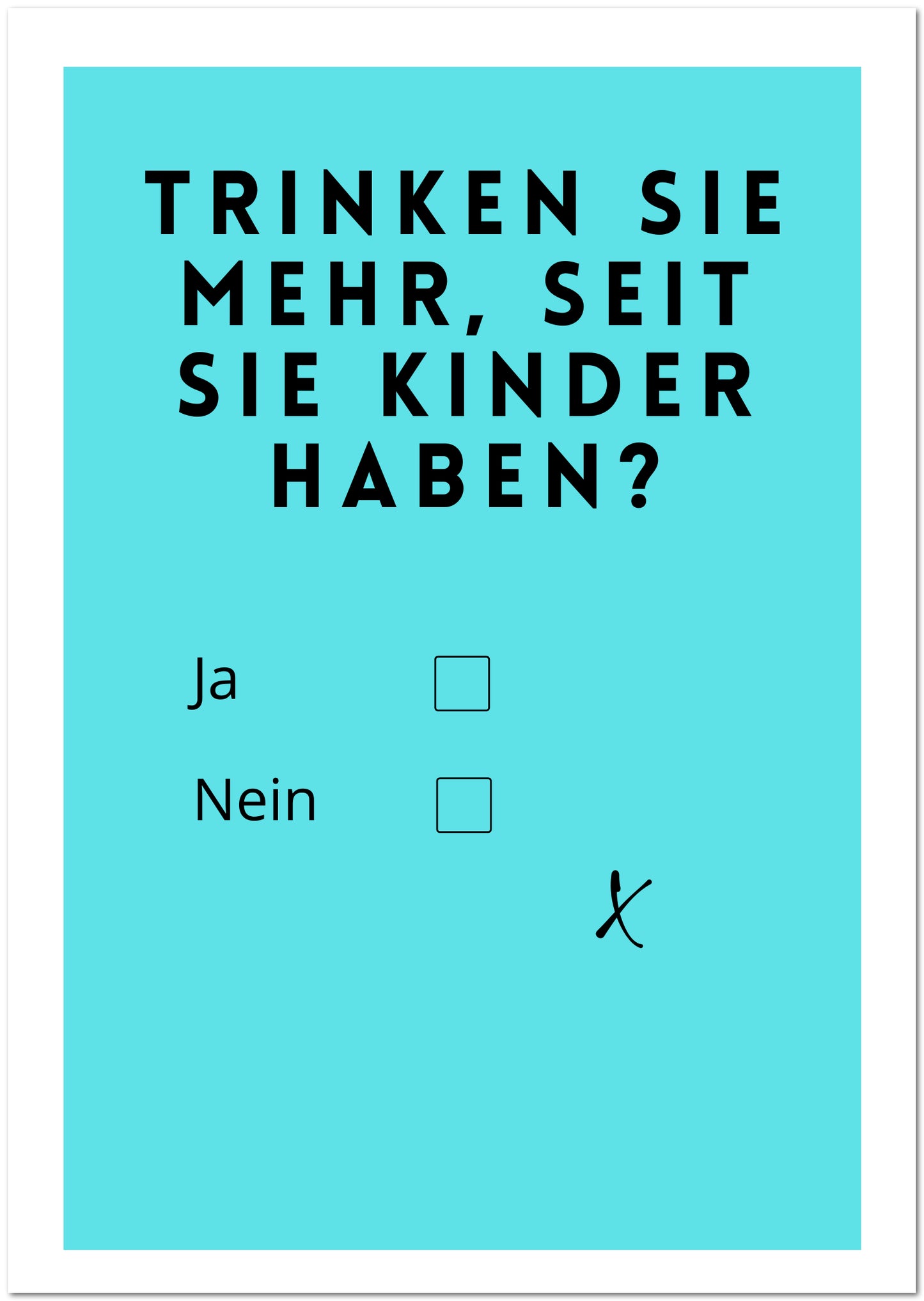 Postkarte "Trinken"