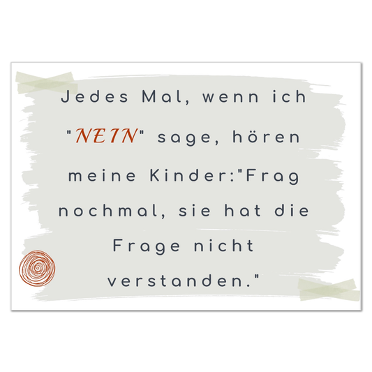 Postkarte "Frag nochmal"