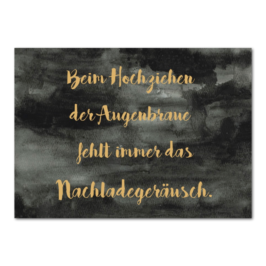 Postkarte Augenbraue | Rabenmütter Verlag