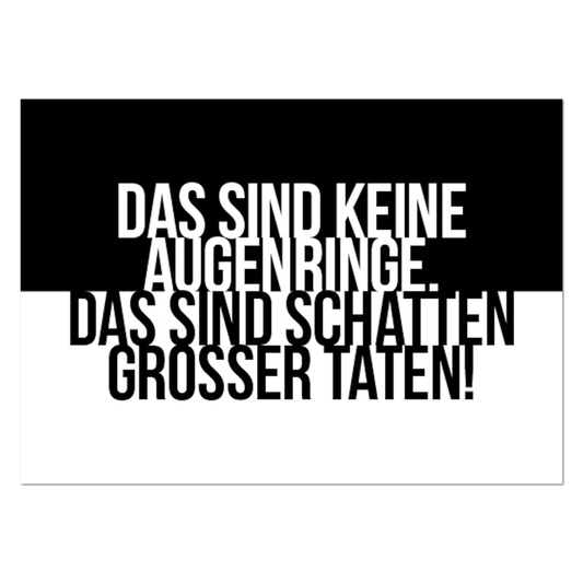 Postkarte Augenringe | Rabenmütter Verlag