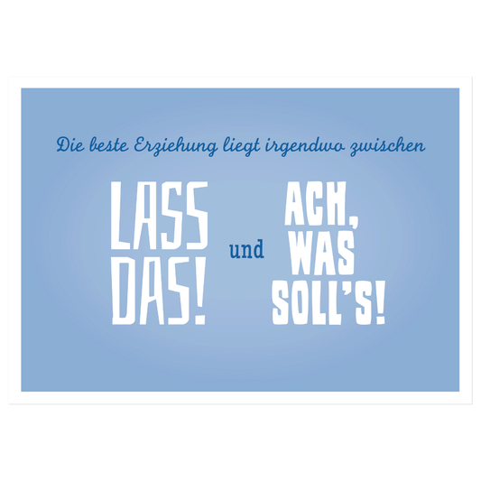 Postkarte Beste Erziehung | Rabenmütter Verlag