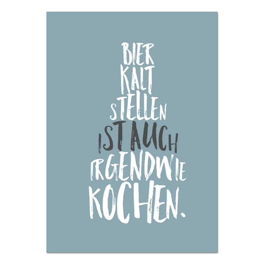 Postkarte Bier | Rabenmütter Verlag