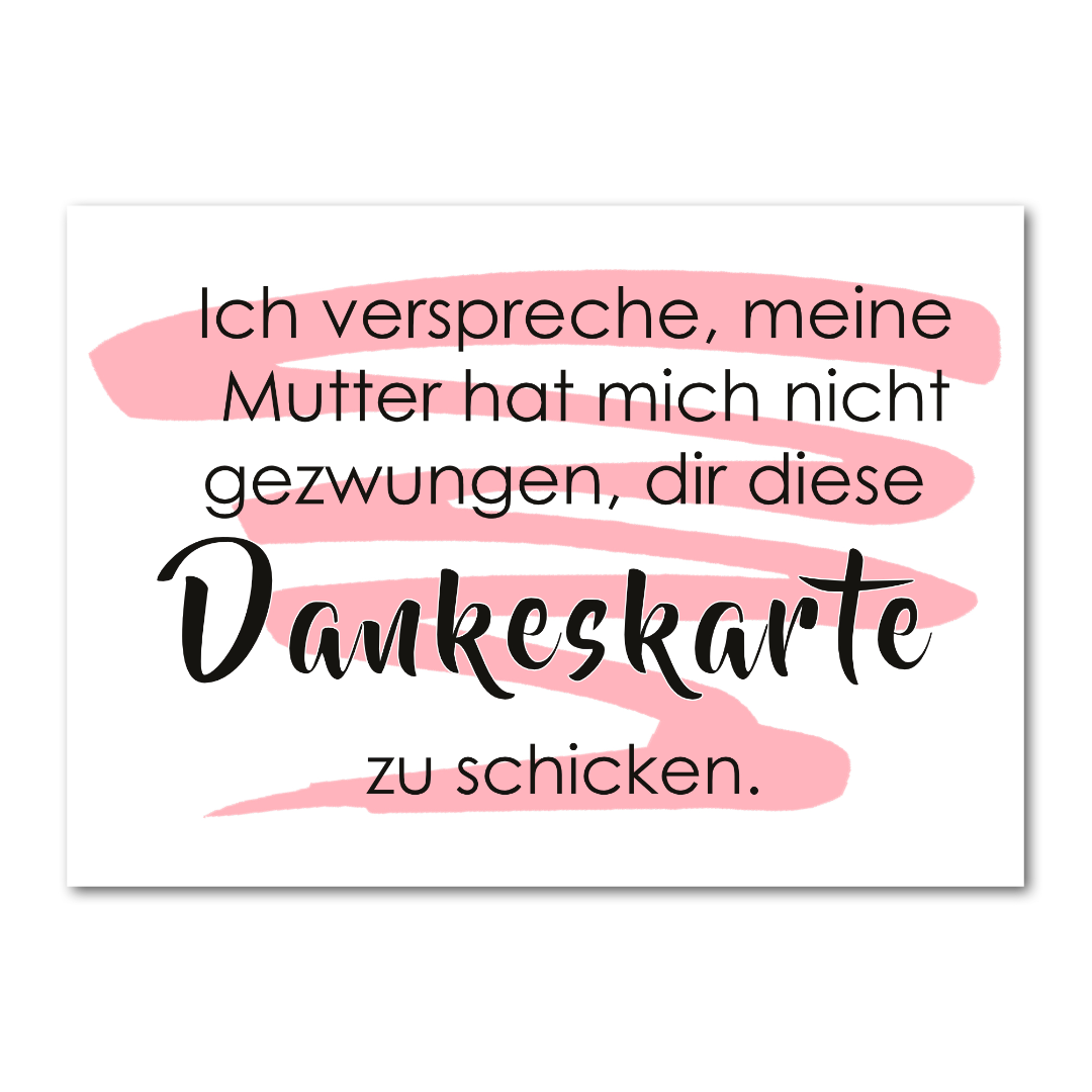 Postkarte | Danke | Rabenmütter Verlag