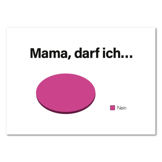 Postkarte "Mama, darf ich?" | Rabenmütter Verlag