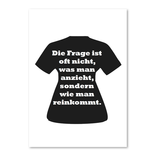 Postkarte wie kommt man rein