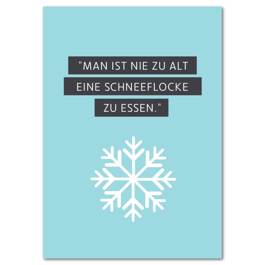 Postkarte "Schneeflocke"