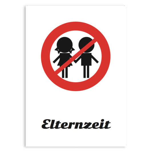 Postkarte "Elternzeit"